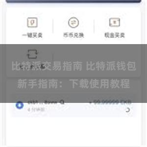 比特派交易指南 比特派钱包新手指南：下载使用教程