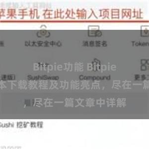 Bitpie功能 Bitpie钱包最新版本下载教程及功能亮点，尽在一篇文章中详解