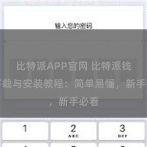 比特派APP官网 比特派钱包下载与安装教程：简单易懂，新手必看