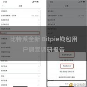 比特派全新 Bitpie钱包用户调查调研报告