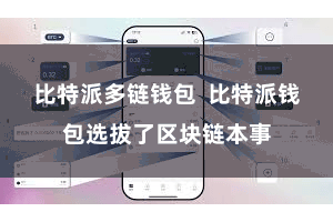 比特派多链钱包  比特派钱包选拔了区块链本事